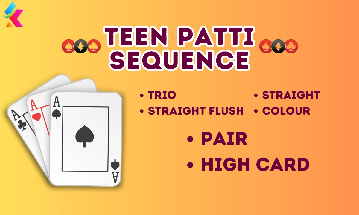 Teen Patti Sequence - Know 3 Patti Sequence List for 2023