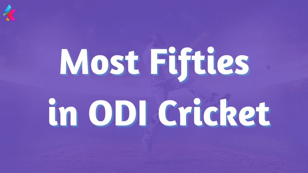 most fifties in odi cricket