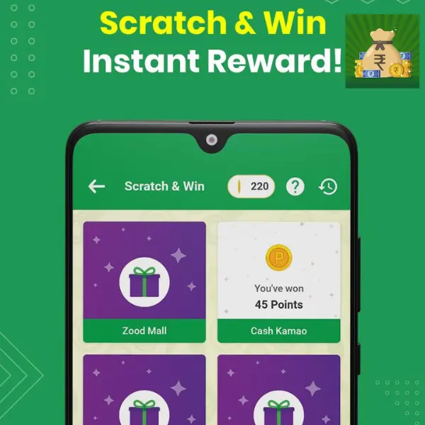 TaskPay App - Scratch and Win Instant Reward