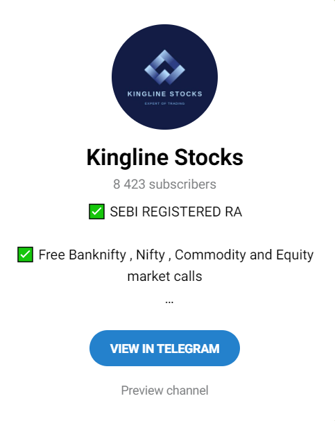 Kingline Stocks Stock Market Telegram Channels