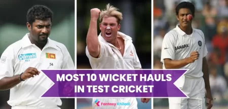Top 10 Players with Most 10 Wicket Hauls in Test Cricket