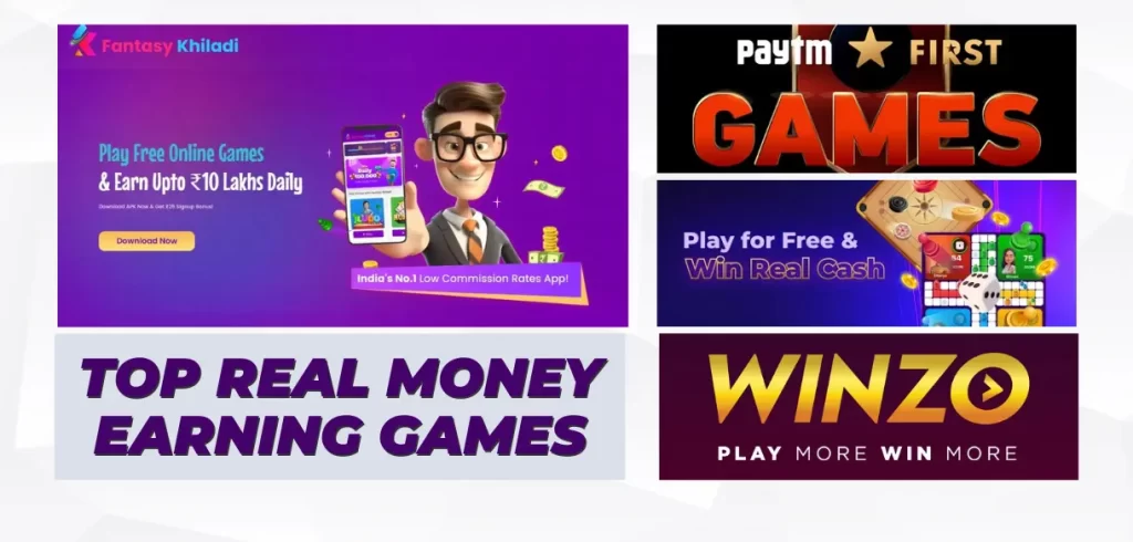 Top 30 Real Money Earning Games Without Investment in India 2023