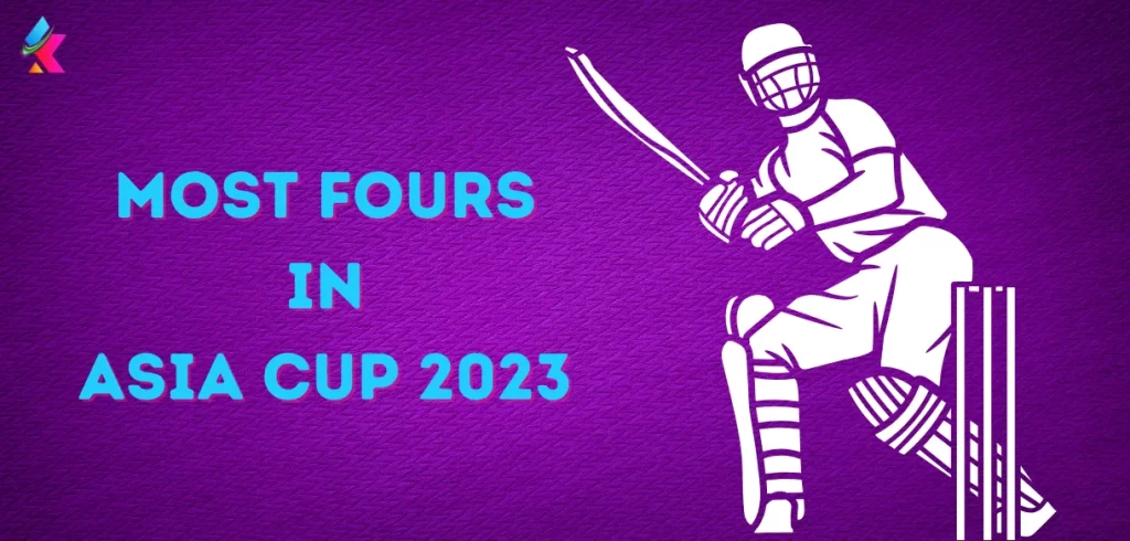 most fours in asia cup 2023