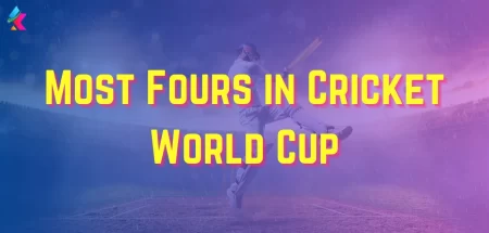 most fours in cricket world cup