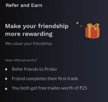 probo refer and earn