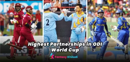 Top 10 Highest Partnerships in ODI World Cup