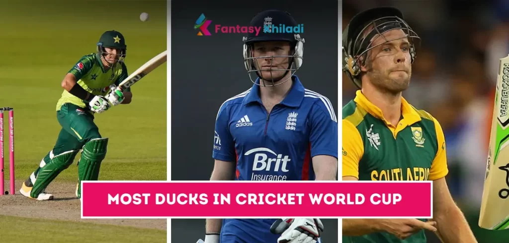 Most Ducks In Cricket World Cup History