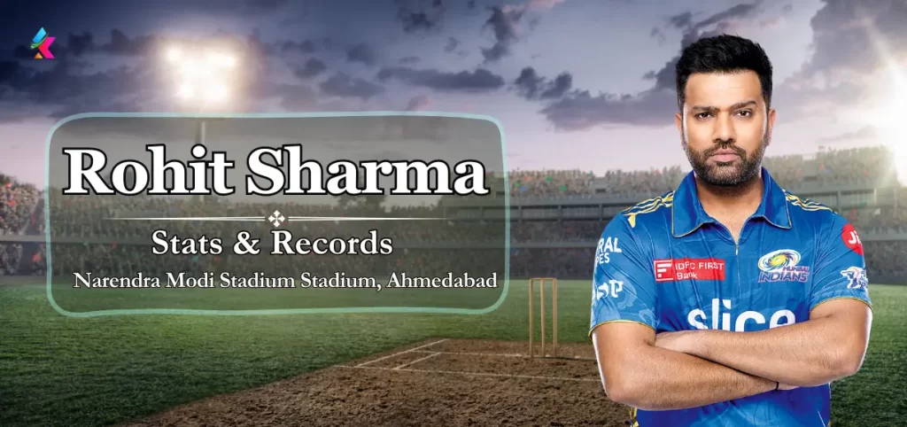 Rohit Sharma IPL Stats and Records in Narendra Modi Stadium Stadium, Ahmedabad