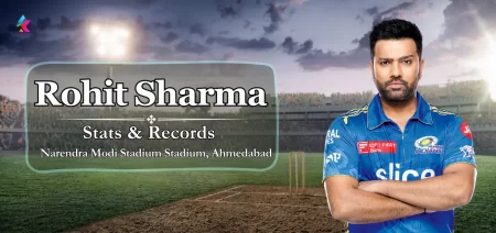 Rohit Sharma IPL Stats and Records in Narendra Modi Stadium Stadium, Ahmedabad