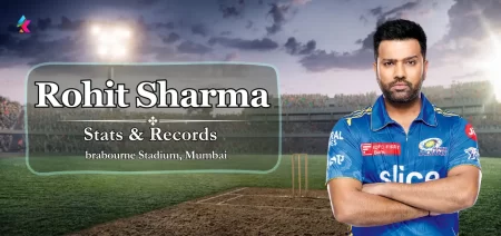 Rohit Sharma Stats and Records in brabourne Stadium, Mumbai