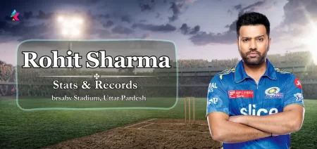 Rohit Sharma Stats and Records in brsabv Stadium, Uttar Pardesh