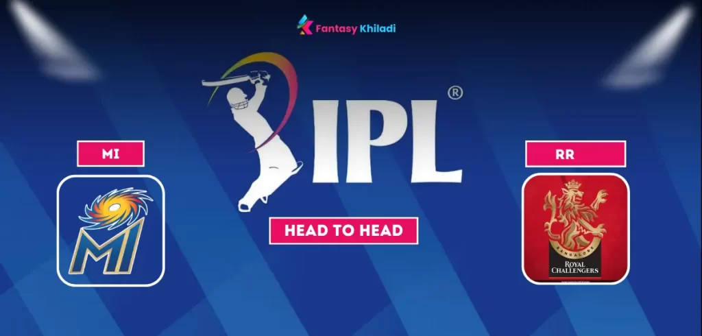 Mi vs RCB head to head stats in IPL