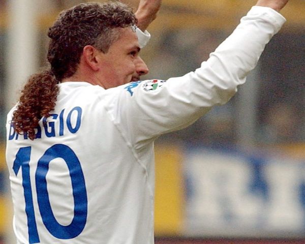 Roberto Baggio longest hair soccer player