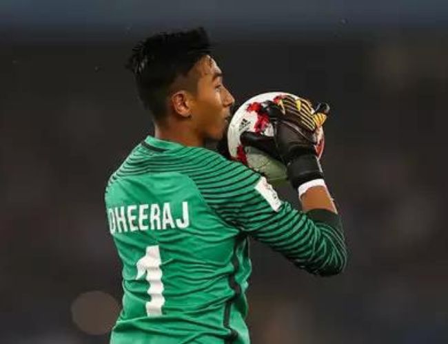 Dheeraj Singh famous football player in India