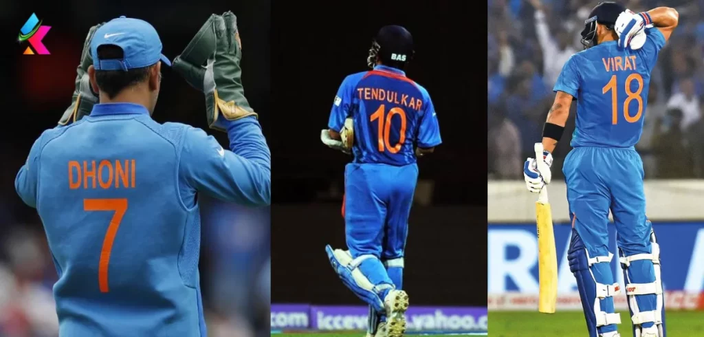 1 to 100 Jersey Number in Indian Cricket Team