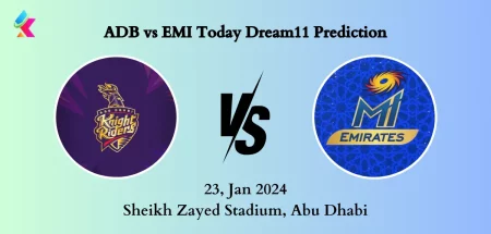 ADB vs EMI Today Dream11 Prediction ILT20 2024 Match 6th, GUL vs EMI Dream11 Team Today Match Prediction, Pitch Report, Playing11 For Today Match, Who will win ADB vs EMI ILT20 Match