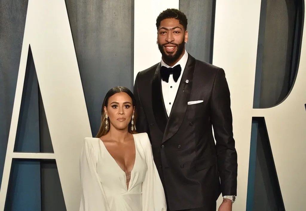 Anthony Davis with his wife Marlen Polonco