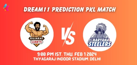 GUJ vs HAR Pro Kabaddi League Dream11 Prediction Today Match