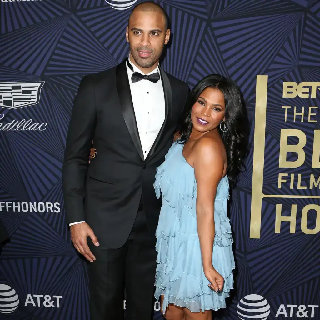 Ime Udoka with his girlfriend Nia long