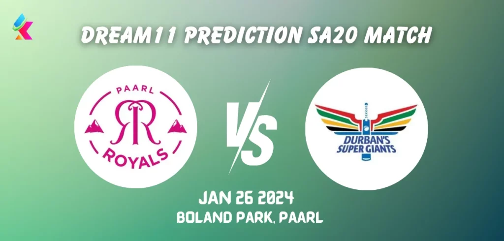 PR vs DSG Dream11 Prediction Today SA20 Match