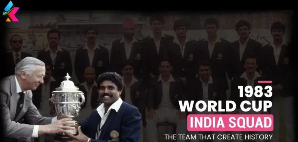 1983 World Cup Team India Squad Players Name with Photo