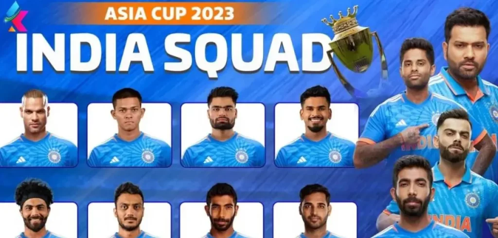 Asia Cup 2023 India Squad Team Players List, Match Dates, Captain