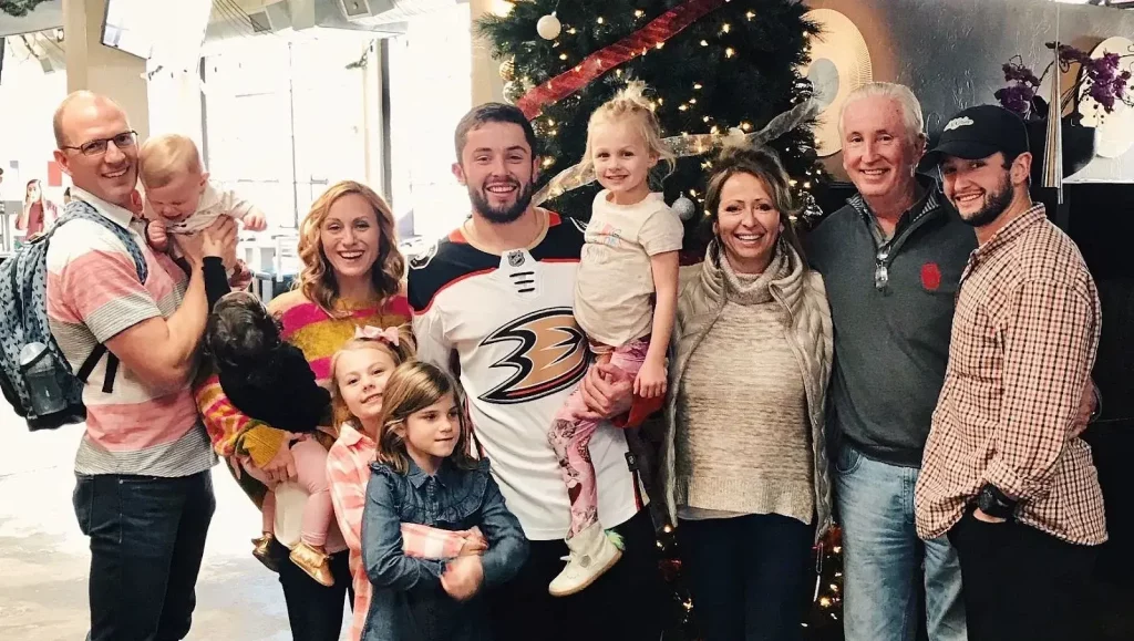 Baker Mayfield with his Family