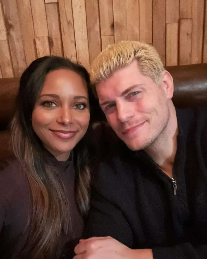 Cody Rhodes with his Wife