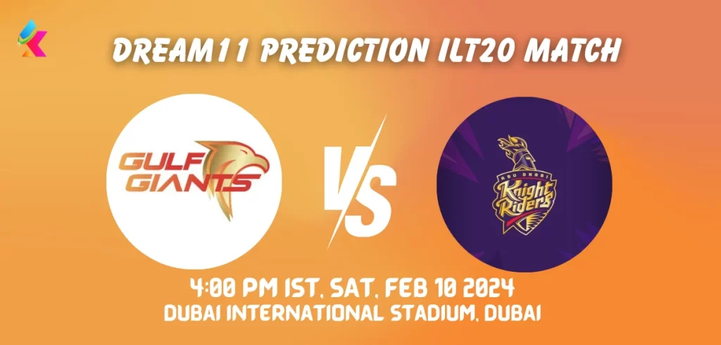 GUL vs ABD Dream11 Team Prediction Today ILT20 Match