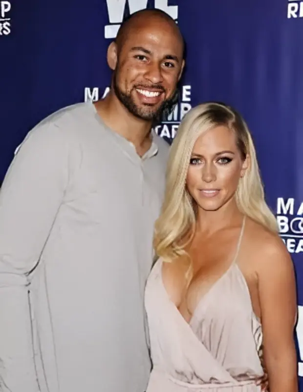 Hank Baskett with his Wife 