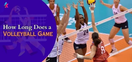 How long is a volleyball clearance game