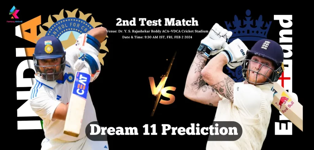 IND vs ENG Dream11 Team Prediction Today Match, Match Preview, Cricket Fantasy Tips: Captain Choices, Probable Playing 11s, Team News, Injury Updates, and Pitch Report – 2nd Test England Tour of India 2024