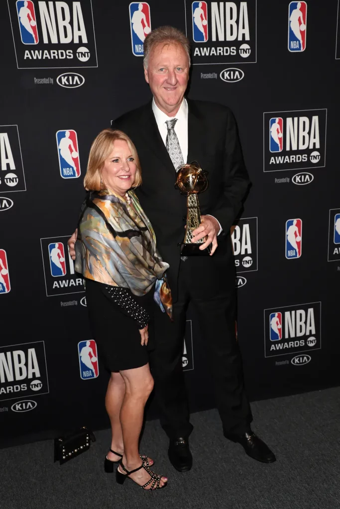 Larry Bird with his Wife