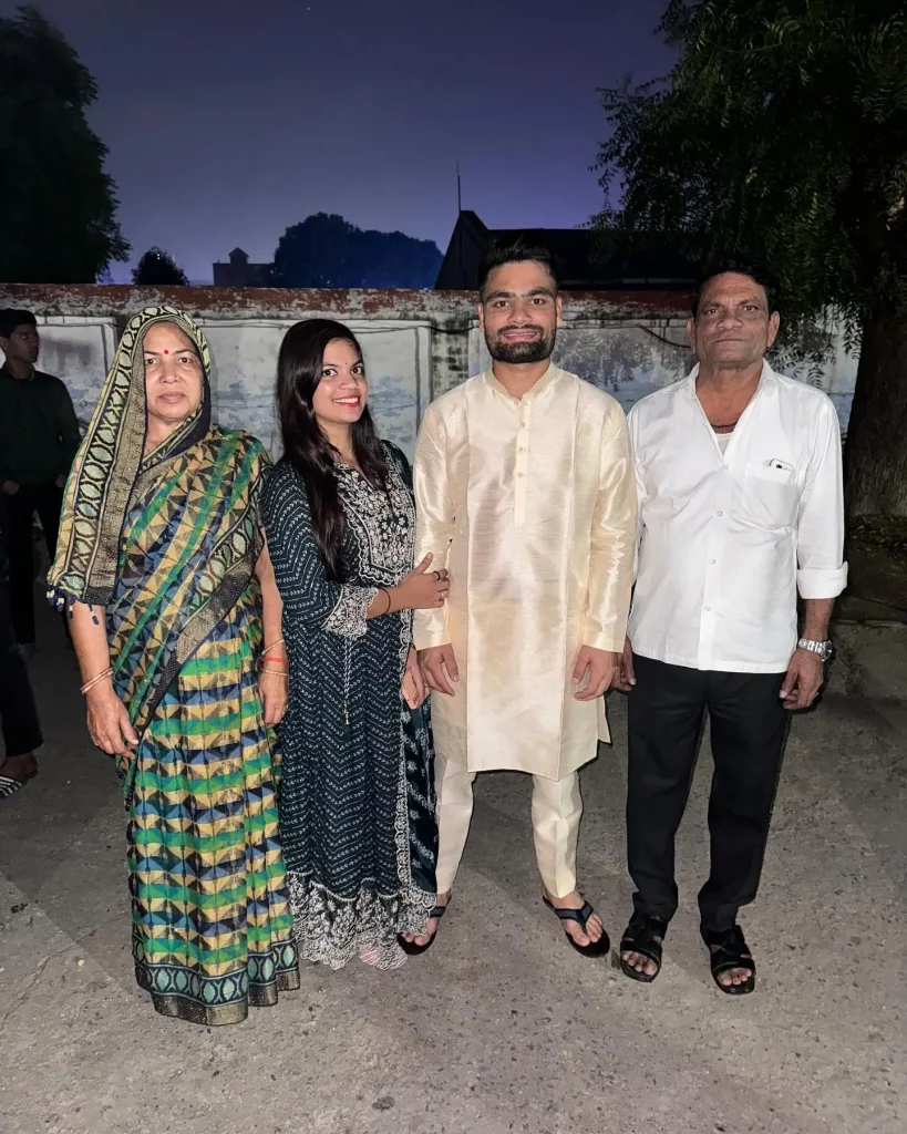 Rinku Singh with his family