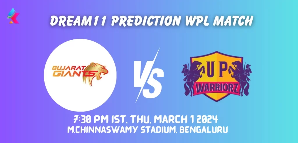 UP-W vs GUJ-W Dream11 Prediction Today Match