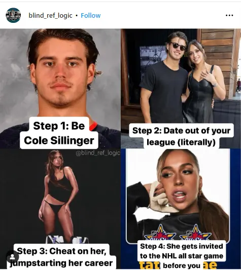 Instagram meme page has shared humorous posts about Tate McRae and Cole Sallinger relationship