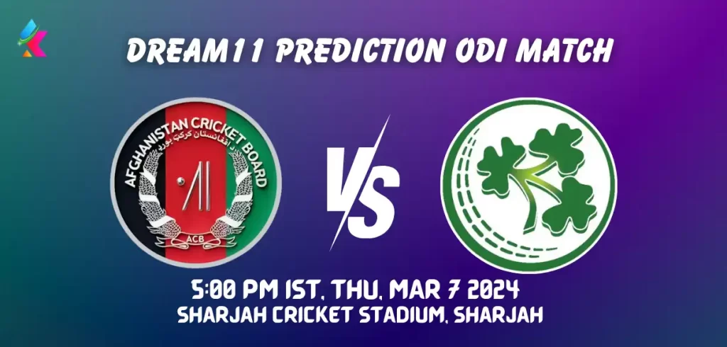 AFG vs IRE Dream11 Prediction Today Match