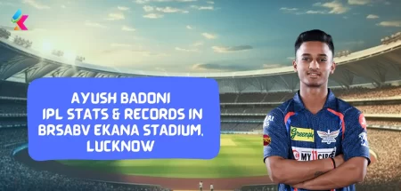 Ayush Badoni IPL Stats & Records in BRSABV Ekana Stadium, Lucknow