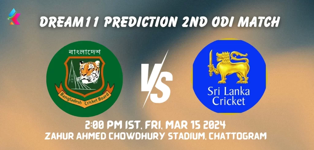 BAN vs SL Dream11 Prediction Today ODI Match