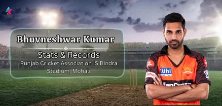 Bhuvneshwar Kumar IPL Stats & records in Punjab Cricket Association IS Bindra Stadium, Mohali