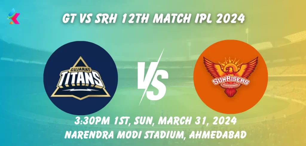 GT vs SRH Head-to-Head in Narendra modi stadium