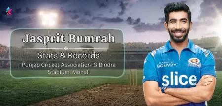 Jasprit Bumrah IPL Stats & records in Punjab Cricket Association IS Bindra Stadium, Mohali