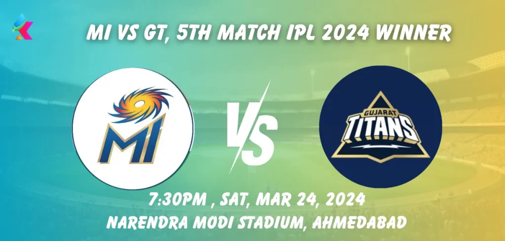 MI vs GT IPL 2024 Match Winner Prediction