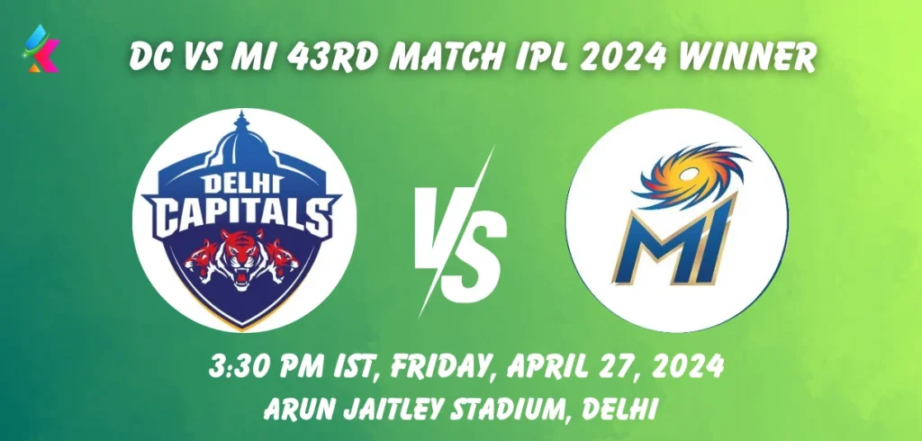 DC vs MI Today IPL 2024 Match Prediction
