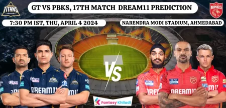 GT vs PBKS Dream11 Prediction Today Match