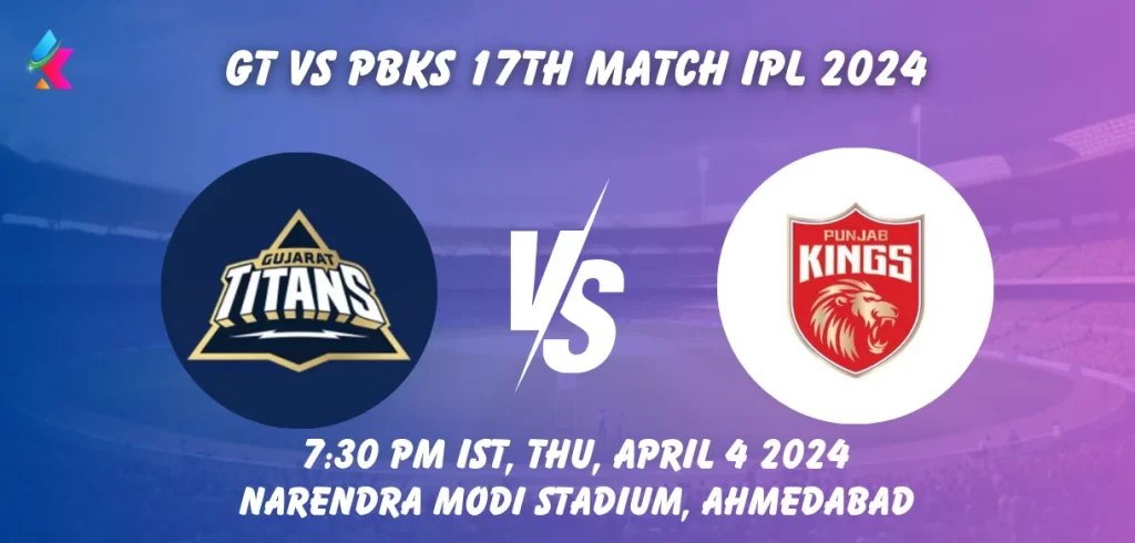GT vs PBKS Head-to-Head in Narendra Modi Stadium
