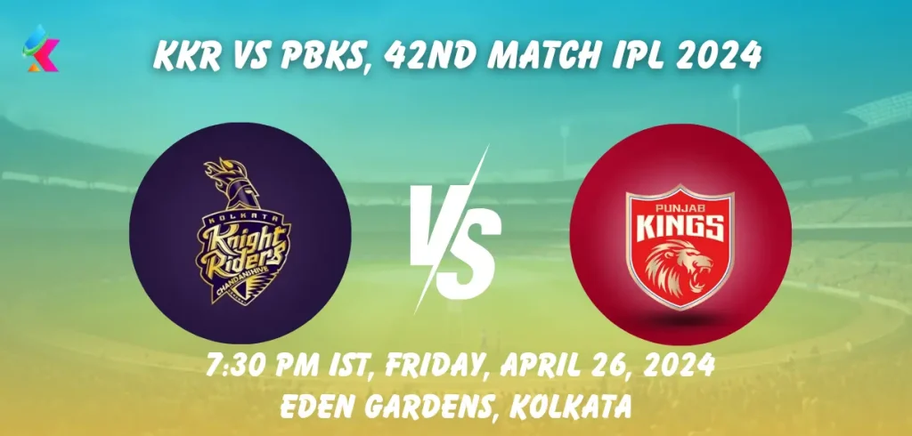 KKR vs PBKS Head-to-Head in Eden Gardens, Kolkata