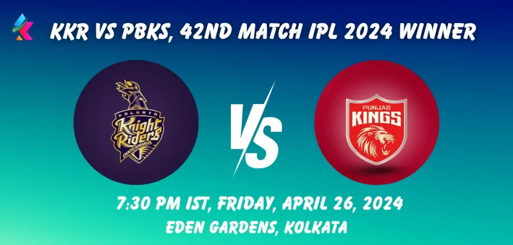 KKR vs PBKS IPL 2024 Match Winner Prediction