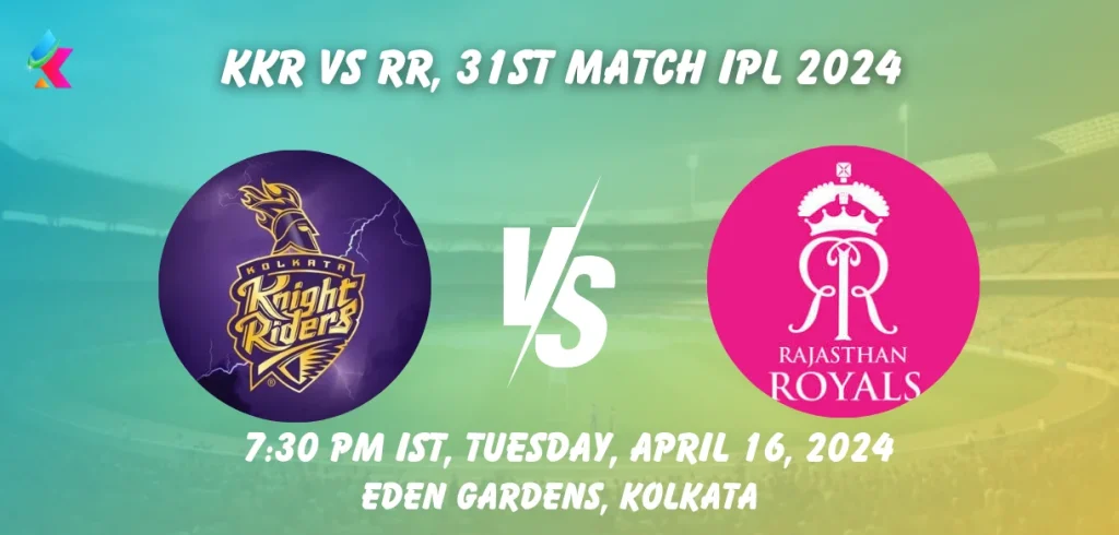KKR vs RR Head to Head in Eden Gardens, Kolkata