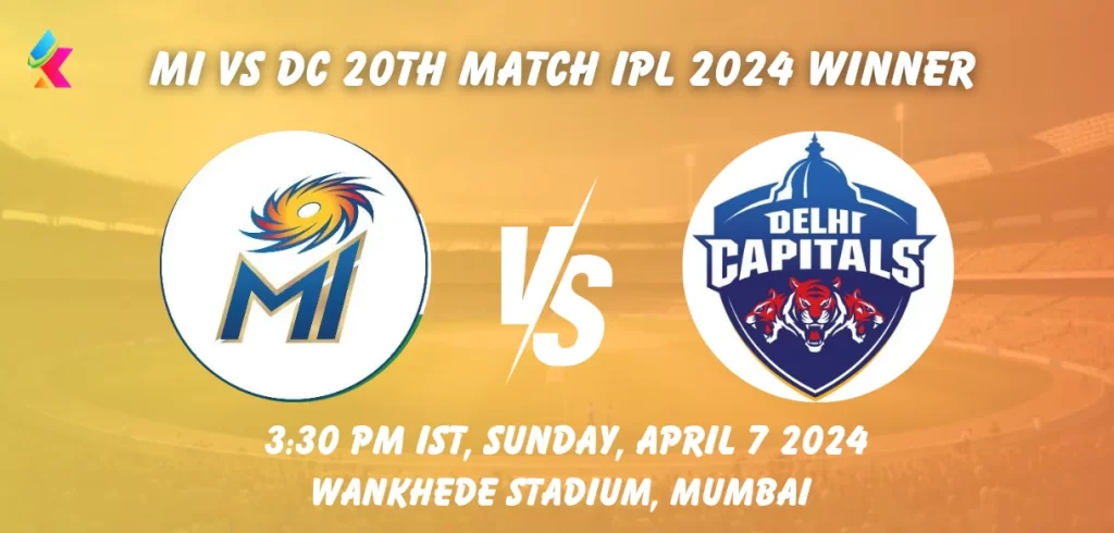 MI vs DC IPL 2024 Match Winner Prediction